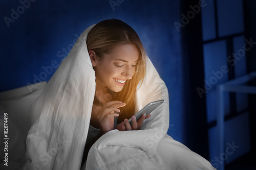 Beautiful young woman with ...
