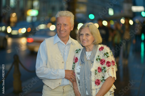 happy elderly couple 