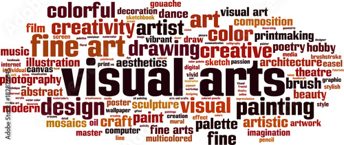 Visual arts word cloud