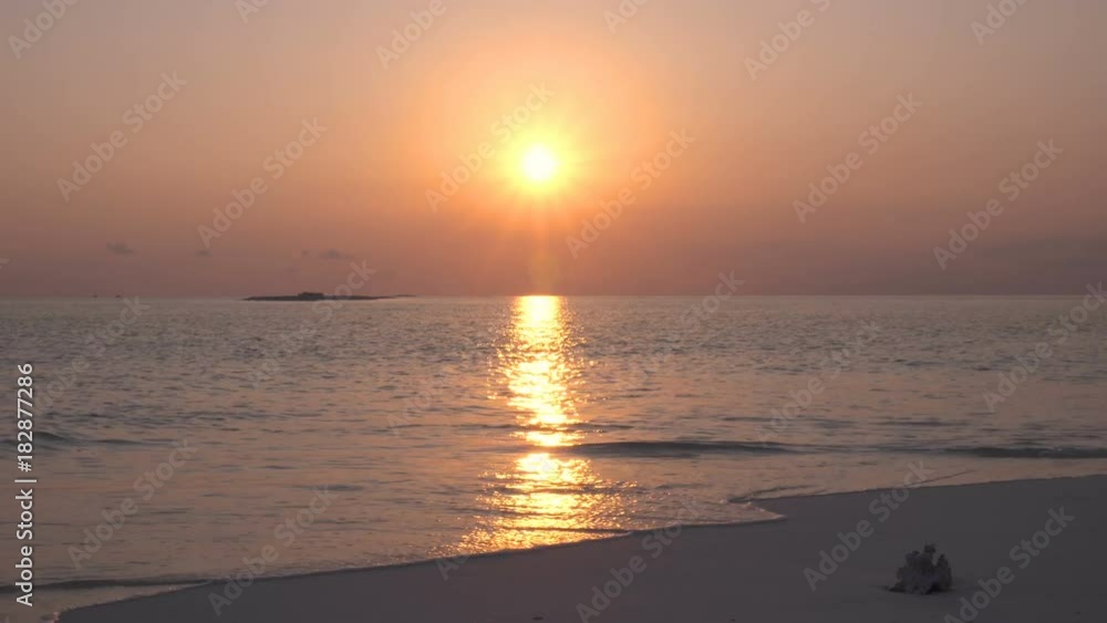 View at sunset on maldivian sandbank. Travel destination View at sunset on maldivian sandbank. Travel destination