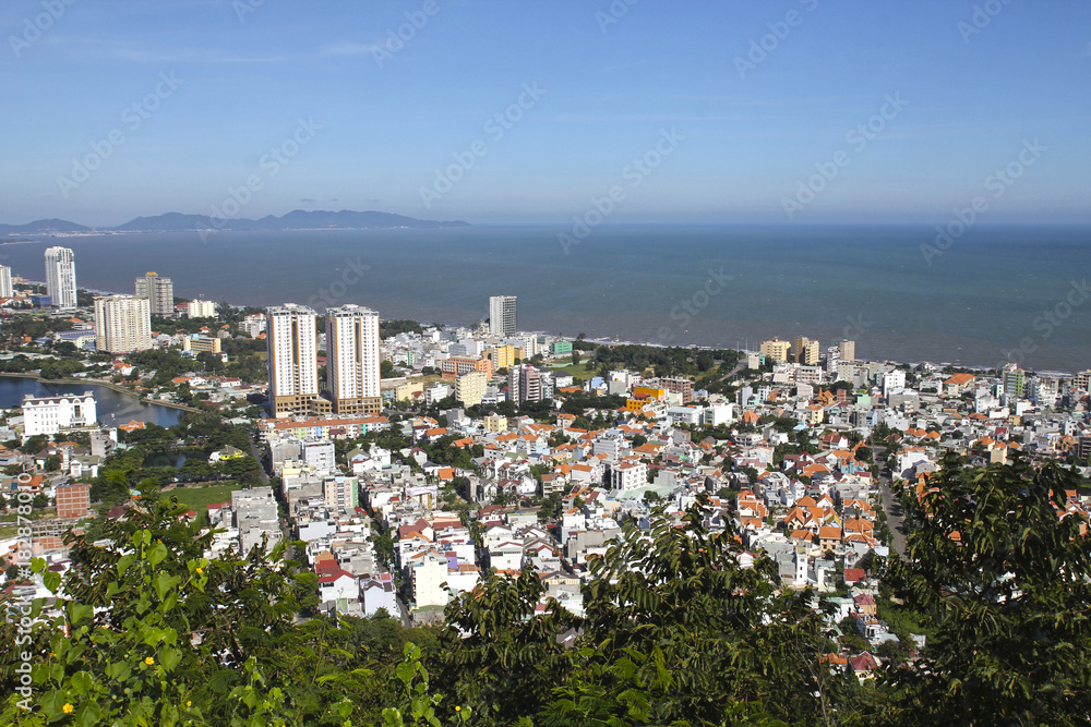 VIETNAM, VUNG TAU, NOVEMBER 2017 - VungTau City, top view , panorama. VIETNAM, VUNG TAU, NOVEMBER 2017 - VungTau City, top view , panorama.