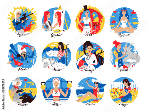 Collection of Zodiac signs