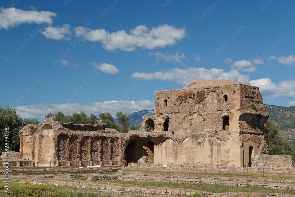 Ruins of the ancient complex of Hadrian Villa, Tivoli, Italy