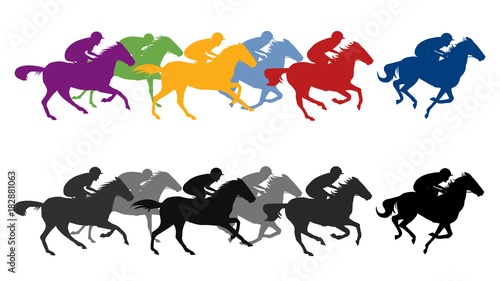 Horse running, silhouette, racecourse, competition, 