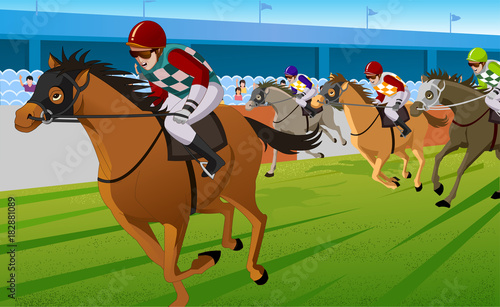 Horse running, silhouette, racecourse, competition, 