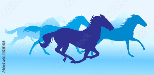 Horse running, silhouette, racecourse, competition, 