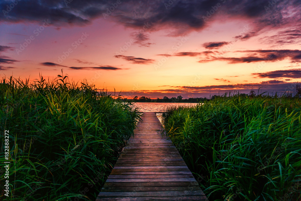 Sonnenuntergang am See