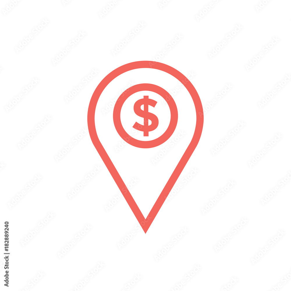 Fototapeta premium Location icon. Vector illustration.