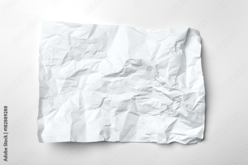 White crumpled paper White crumpled paper