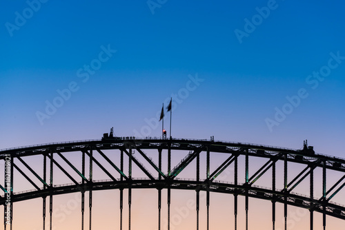 Sydney Harbour Bridge at sunset © Olga K