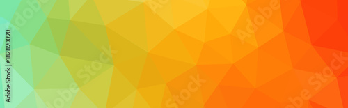 Abstract Gradient Low Poly Illustration Banner