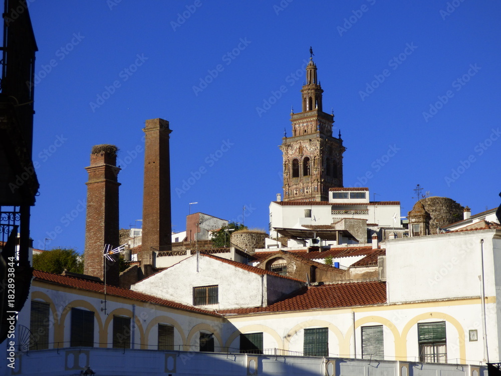 Jerez de los Caballeros. Pueblo de Badajoz en Extremadura, España