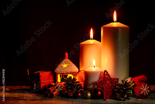 Christmas and New Year snug homish background photo