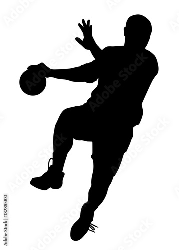 Male handball player