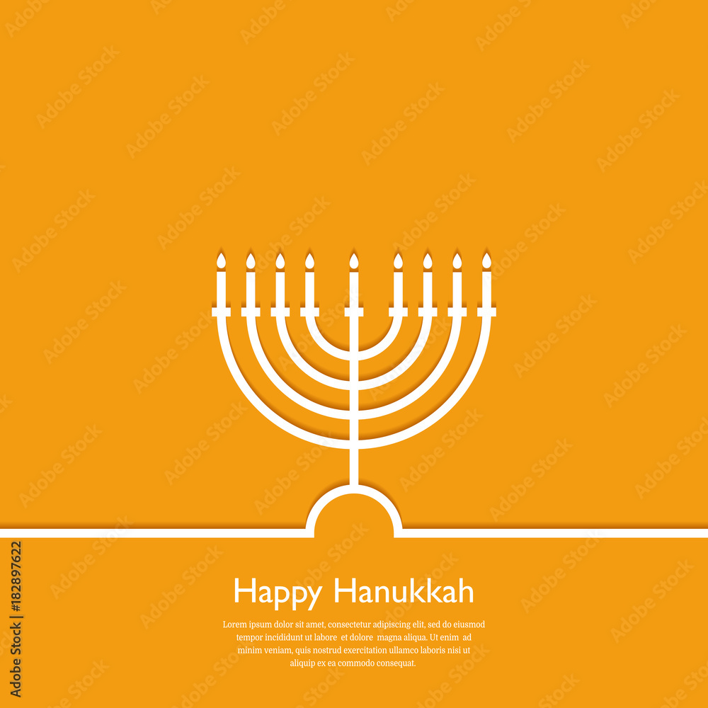 Happy Hanukkah. Holiday religion, jewish festival of Lights. Hanukkah