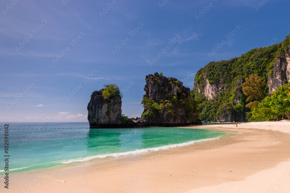sunny weather on the island of Hong in Thailand - a popular tourist destination sunny weather on the island of Hong in Thailand - a popular tourist destination
