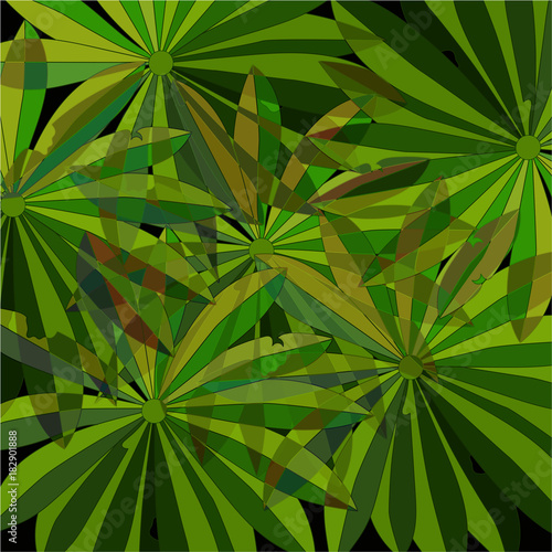 tropical leaves in the jungle, wallpaper or cover pattern