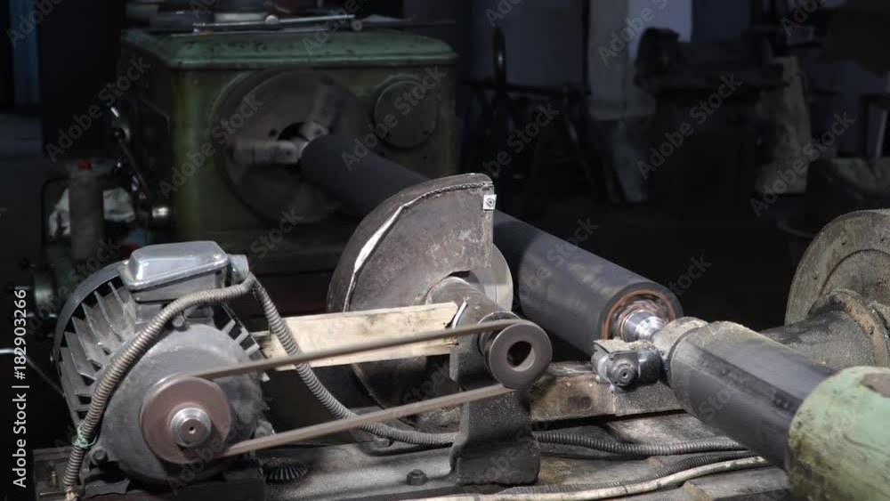 lathe - lathe work - processing of rubber roller lathe - lathe work - processing of rubber roller