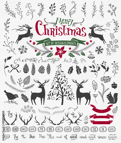 Christmas design elements