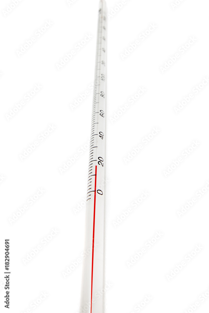 scientific long thermometer
