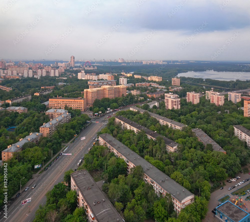 View from the top of the Moscow district