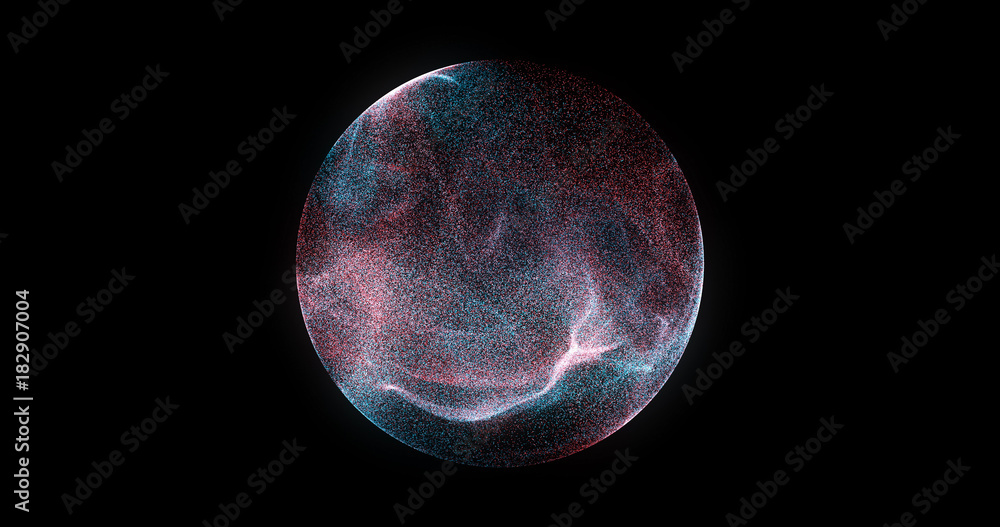 Abstract sphere, consisting of points. Futuristic technology space style. Array with dynamic particles. Modern science and technology element. Abstract sphere, consisting of points. Futuristic technology space style. Array with dynamic particles. Modern science and technology element.