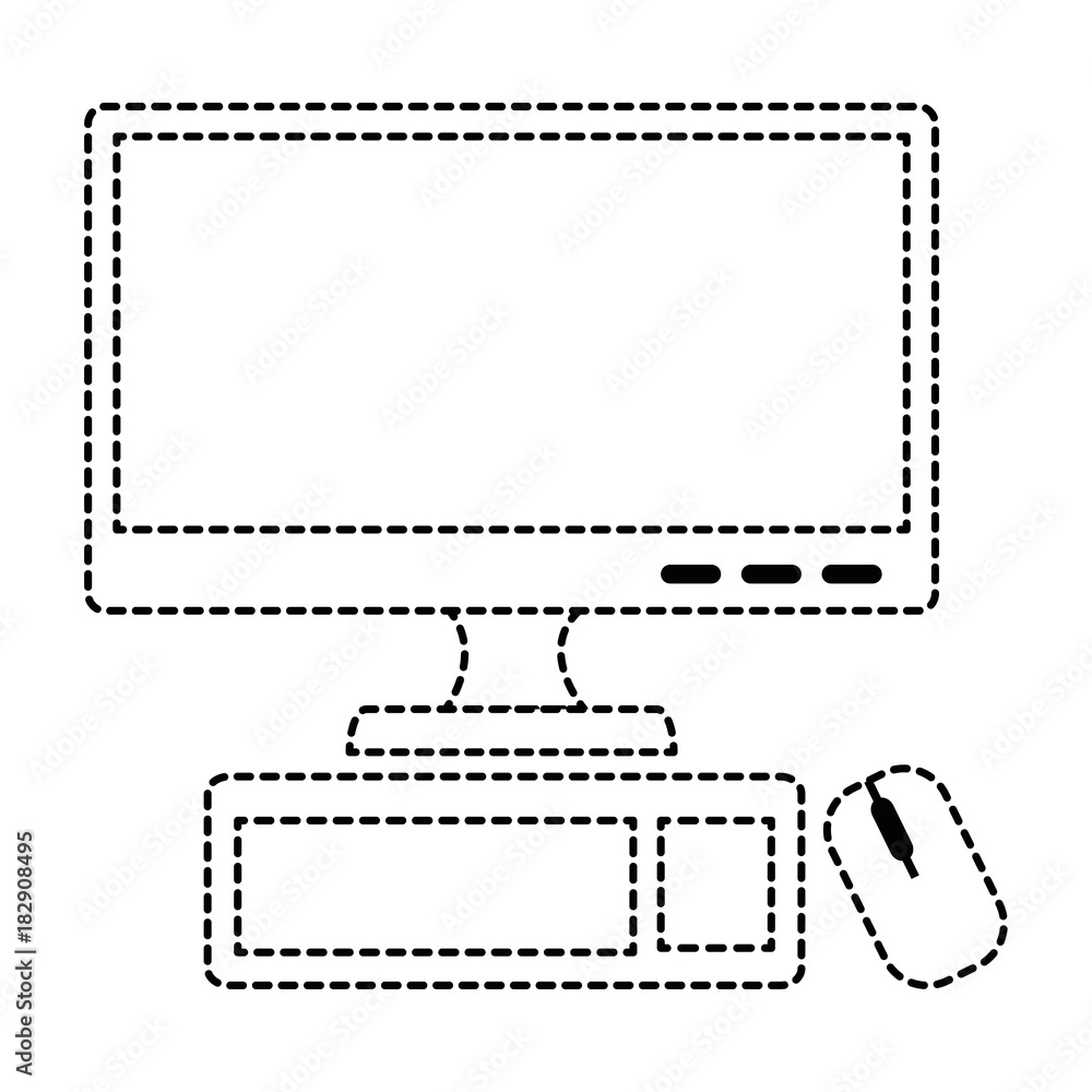 desktop computer isolated icon vector illustration design desktop computer isolated icon vector illustration design