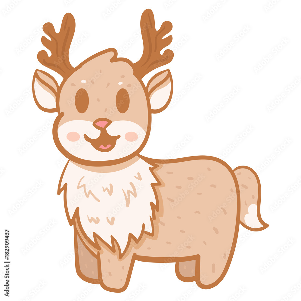 Fototapeta premium Happy Christmas reindeer