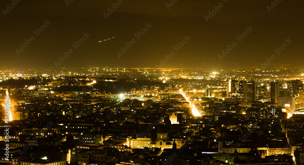 Beautiful Naples Skyline at Night