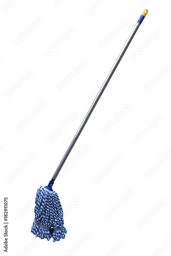 A mop isolated on white background A mop isolated on white background