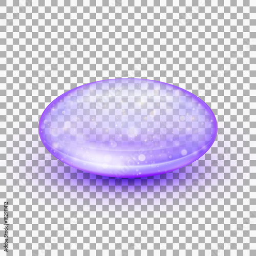 Transparent soft gel capsule. EPS 10