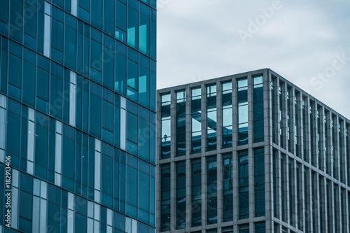 Wallpaper Mural detail shot of modern business buildings in city Torontodigital.ca