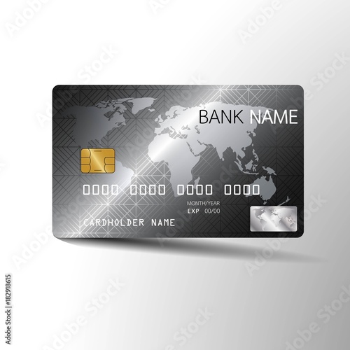  Modern credit card template design. With inspiration from the abstract. Vector illustration.Glossy plastic style.