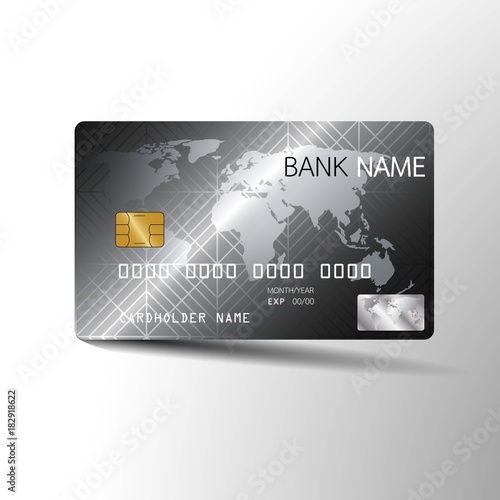  Modern credit card template design. With inspiration from the abstract. Vector illustration.Glossy plastic style.