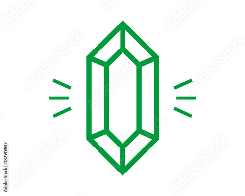 green emerald iocon vektor 