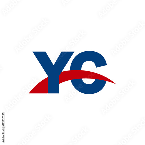 Initial letter YC, overlapping movement swoosh logo, red blue color Free Download Initial letter YC, overlapping movement swoosh logo, red blue color - GFXLoad