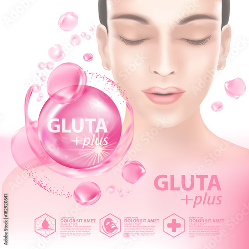 Gluta collagen Serum Skin Care Cosmetic