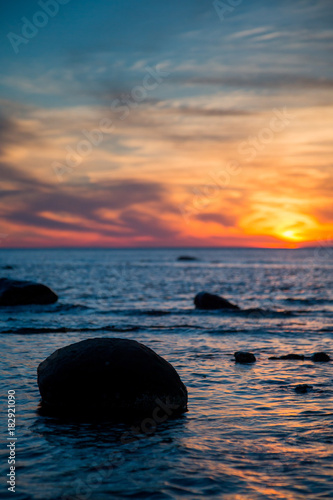 A sunset at Hallet Cove beach.