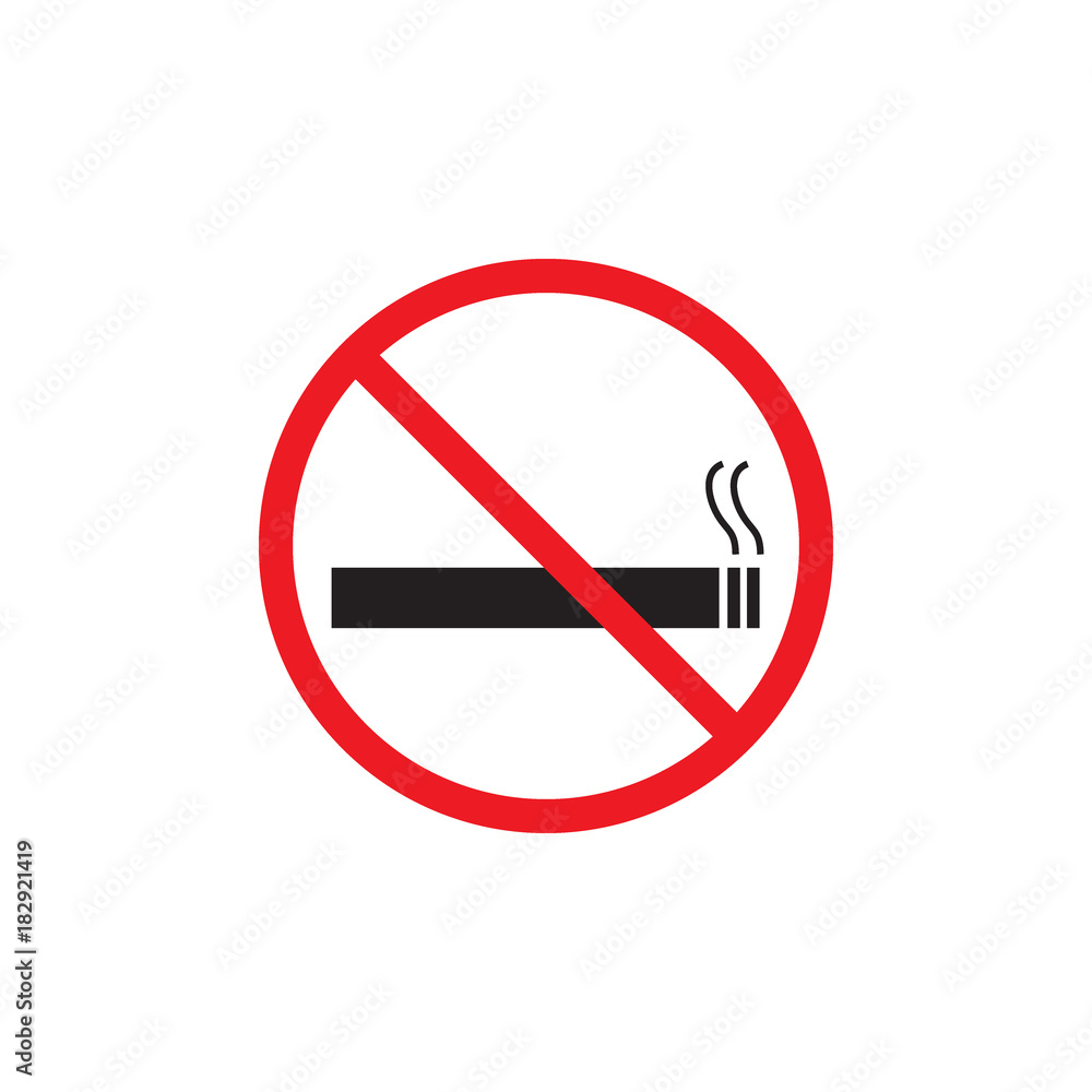 No smoking sign.