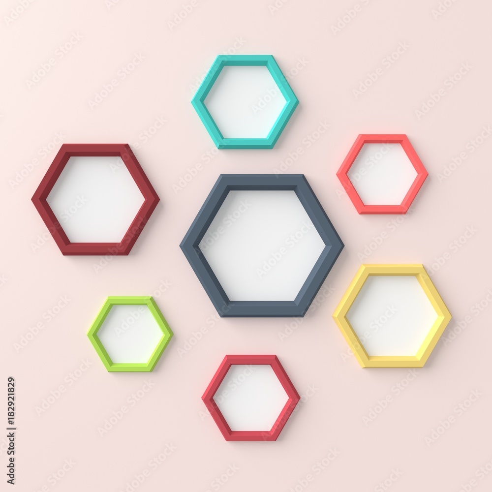 Modern frame on the wall. 3d rendering. Modern frame on the wall. 3d rendering.