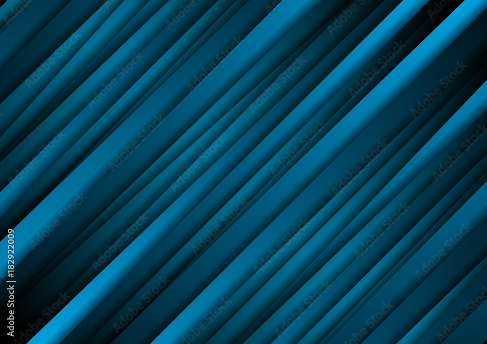 Obraz premium Dark blue abstract diagonal stripes background
