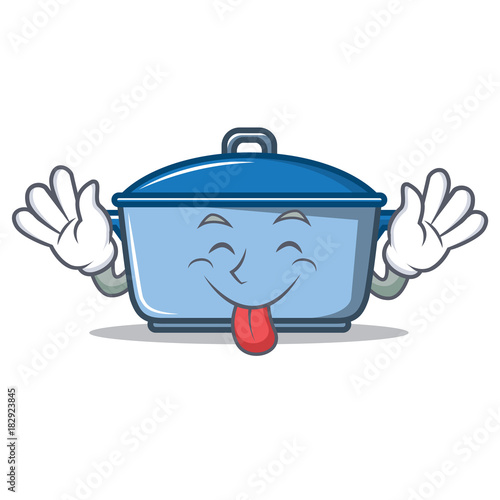Tongue out kitchen character cartoon style