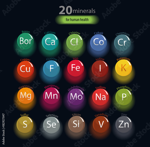 20 minerals