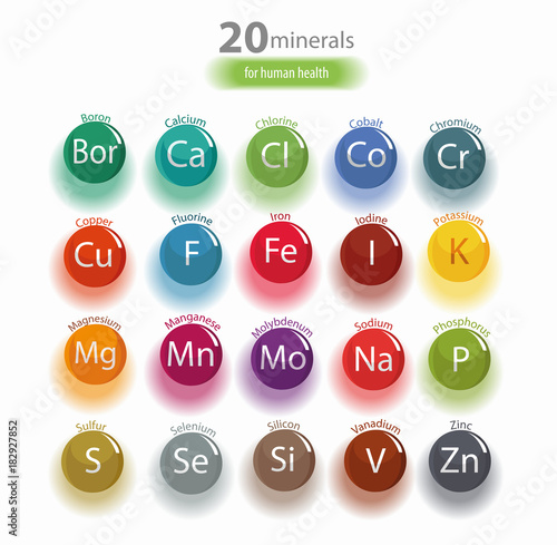 20 minerals