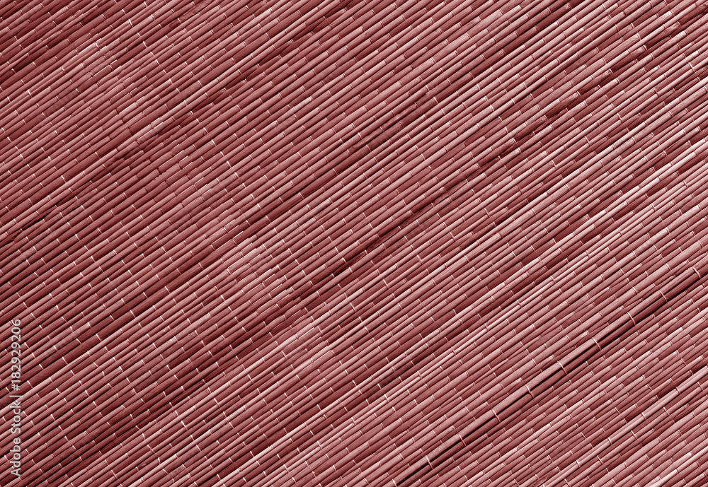 Red color straw mat surface. Red color straw mat surface.