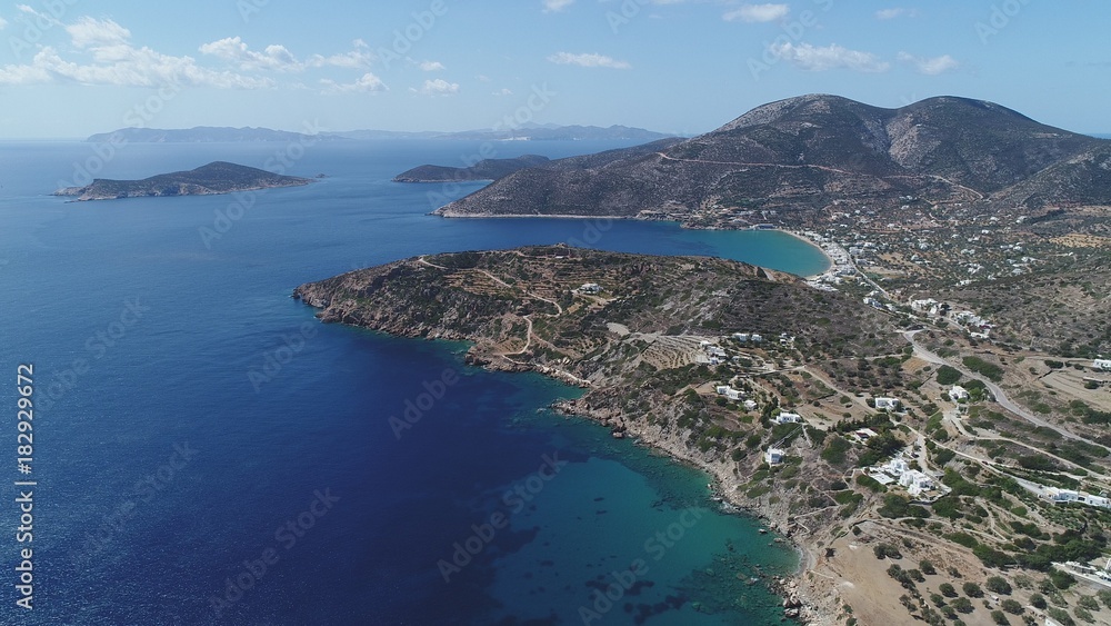 Grèce Cyclades île de Sifnos Faros vue du ciel Grèce Cyclades île de Sifnos Faros vue du ciel