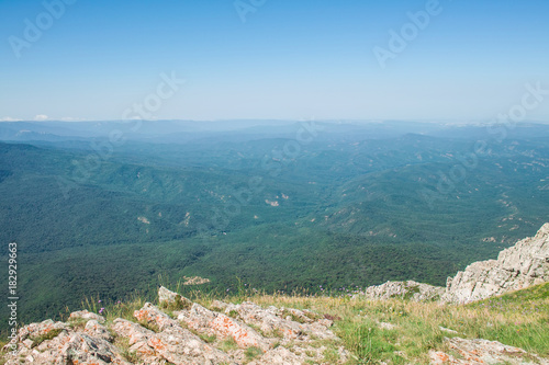 Chatyrdag mountain beautiful landscape in Crimea, Russia. photo