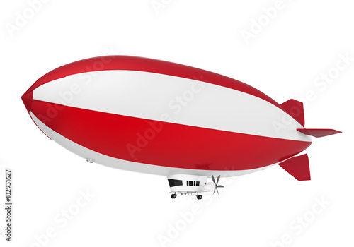 Blimp Airship Isolated