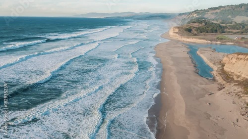 Aerial view of California Coastline along the Big Sur