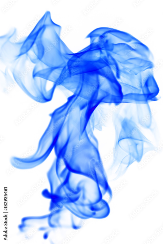 Obraz premium Abstract blue fire flame